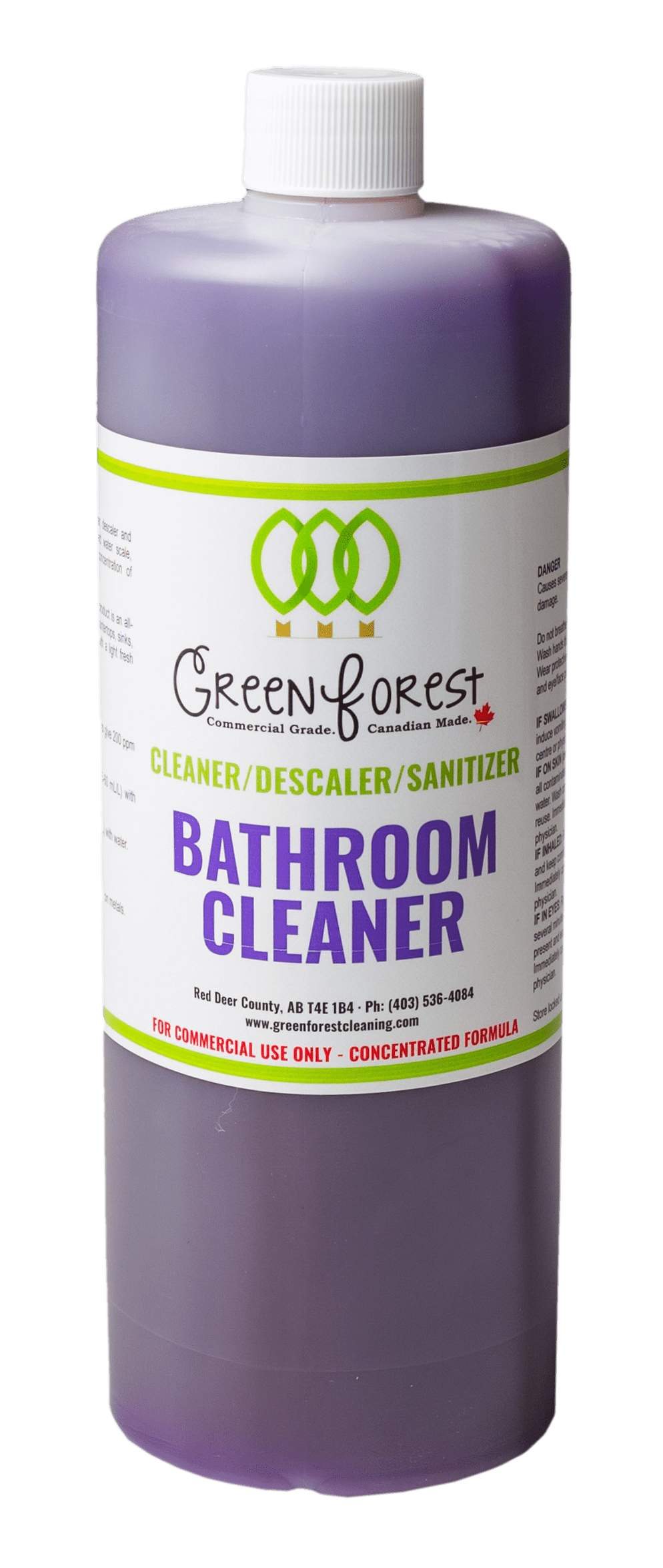 Cleaner/Descaler/Sanitizer Bathroom Cleaner Concentrate – Green Forest  Cleaning