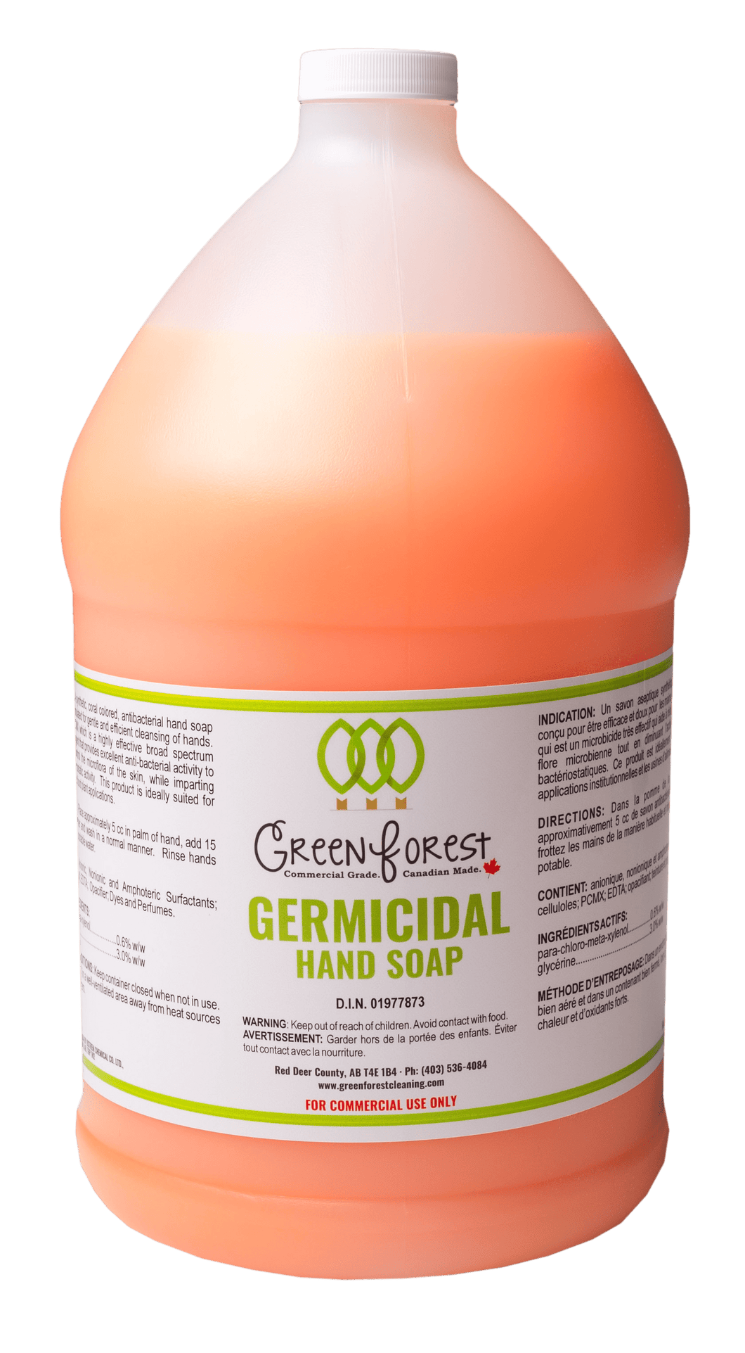 *DIN# Germicidal 4L Jug Hand Soap - Green Forest Cleaning