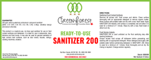 Load image into Gallery viewer, READY-TO-USE SANITIZER 200 - Green Forest Cleaning
