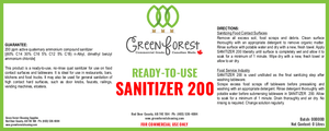READY-TO-USE SANITIZER 200 - Green Forest Cleaning